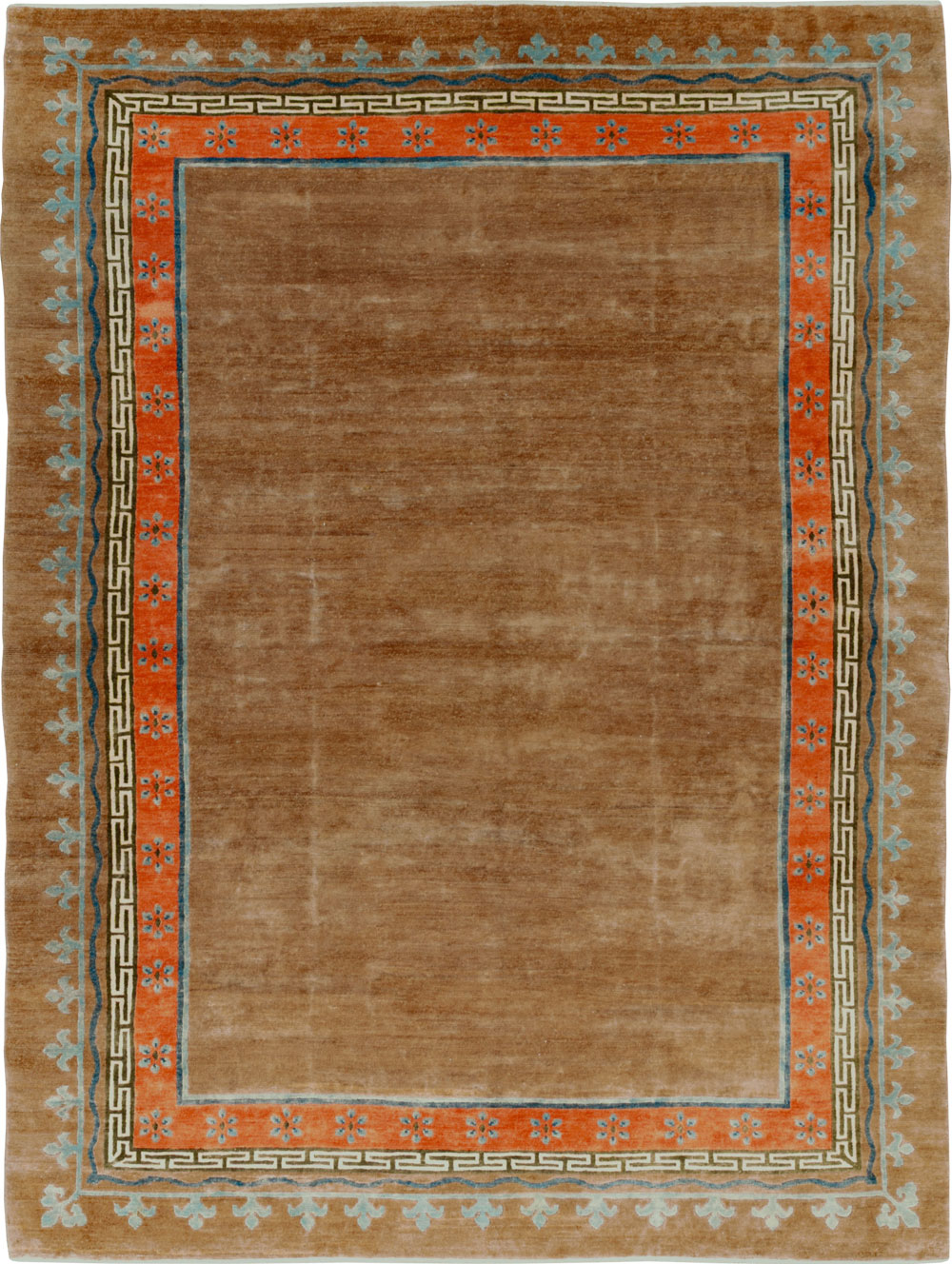 Vintage Tibetan Room Size Carpet, No.33719 - Gsblank