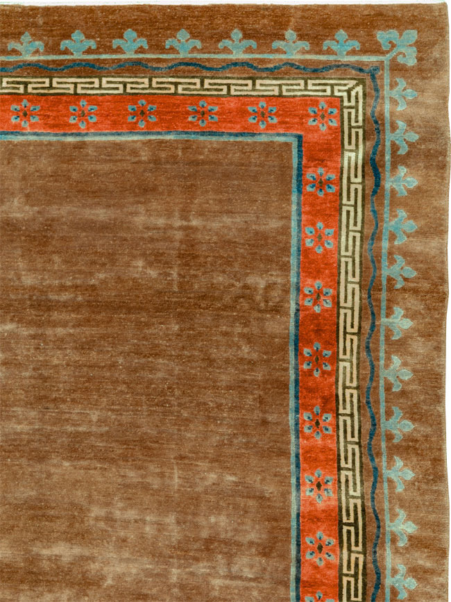 Vintage Tibetan Room Size Carpet, No.33719 - Gsblank