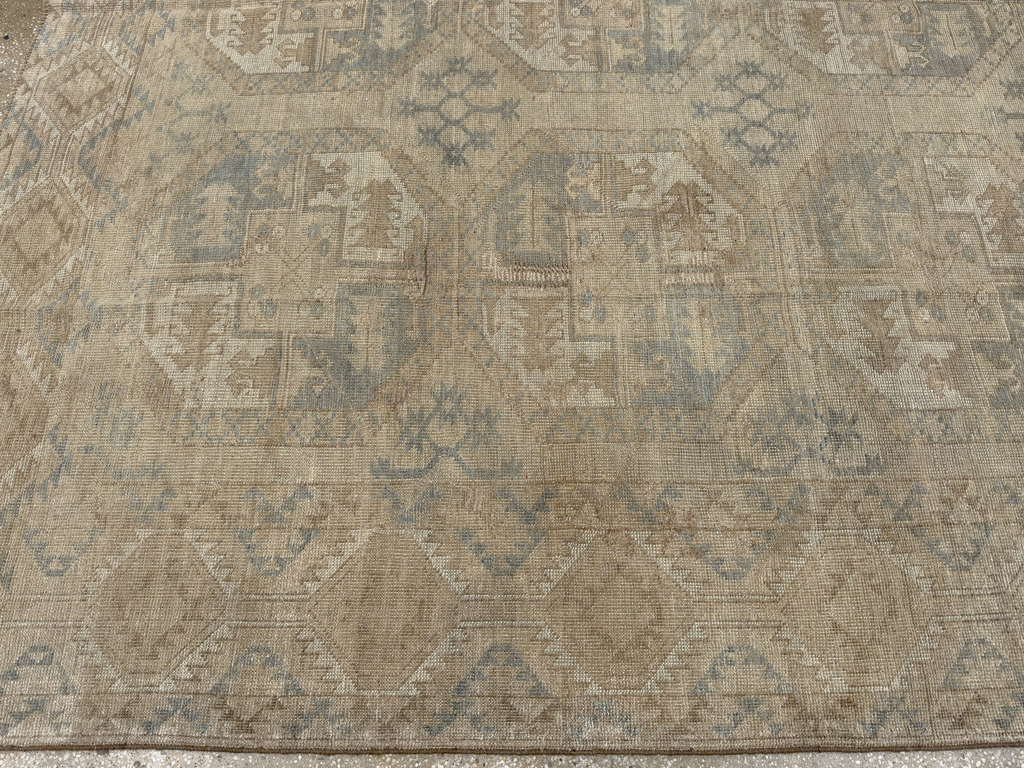 Vintage Central Asian Turkoman Room Size Carpet, No.33724 - Gsblank