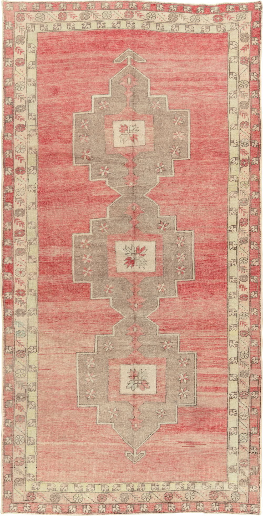 Vintage Turkish Anatolian Wide Gallery Runner, No.33730 - Gsblank