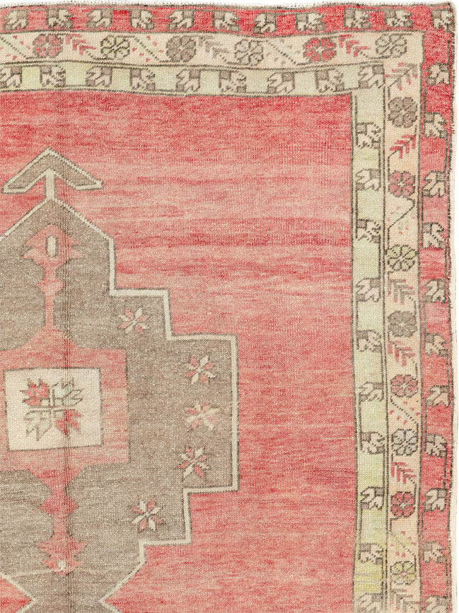 Vintage Turkish Anatolian Wide Gallery Runner, No.33730 - Gsblank
