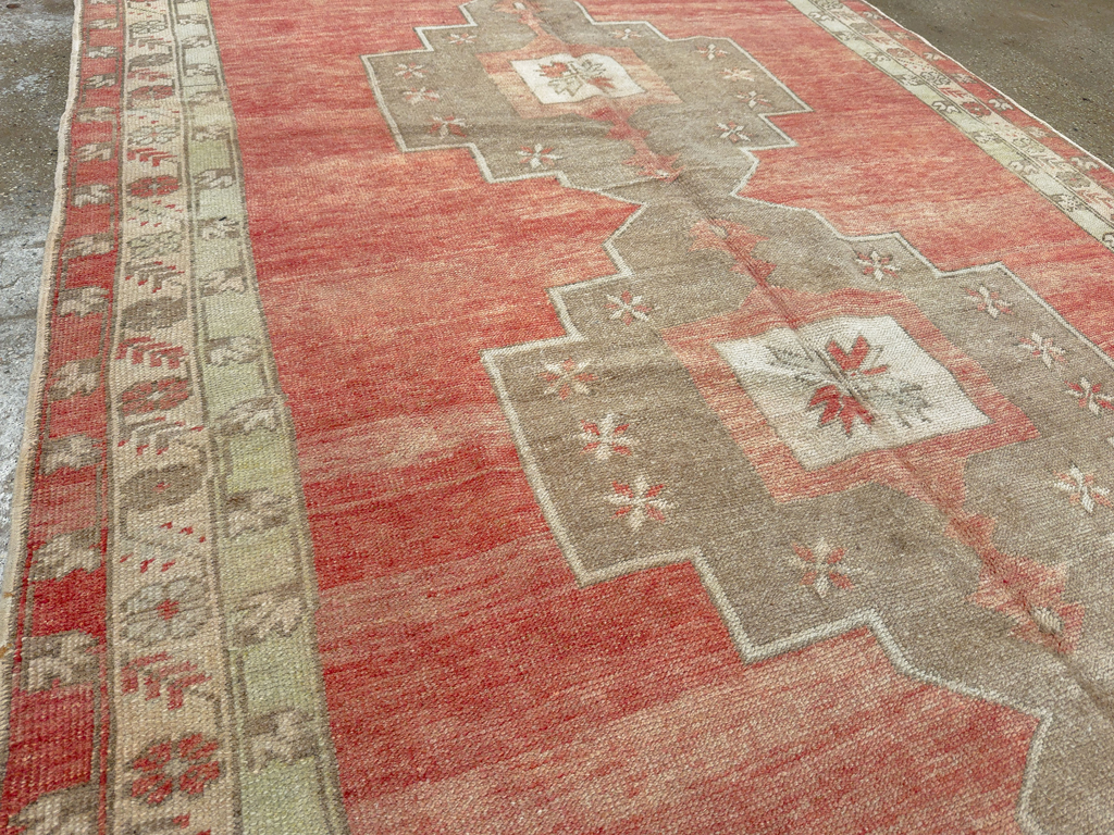 Vintage Turkish Anatolian Wide Gallery Runner, No.33730 - Gsblank