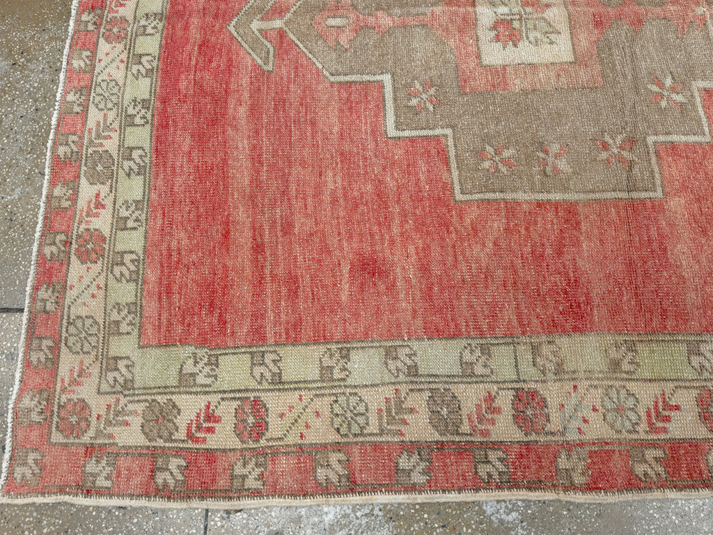 Vintage Turkish Anatolian Wide Gallery Runner, No.33730 - Gsblank