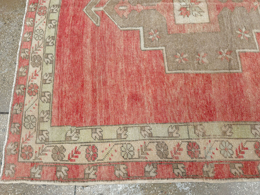 Vintage Turkish Anatolian Wide Gallery Runner, No.33730 - Gsblank