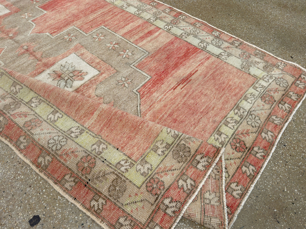 Vintage Turkish Anatolian Wide Gallery Runner, No.33730 - Gsblank