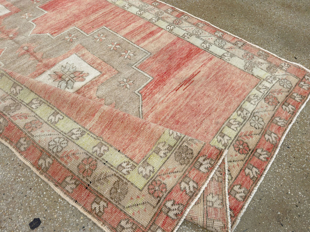 Vintage Turkish Anatolian Wide Gallery Runner, No.33730 - Gsblank