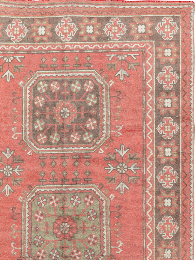 Vintage Turkish Anatolian Wide Gallery Runner, No.33735 - Gsblank