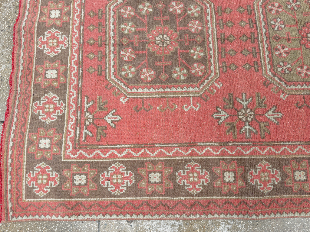 Vintage Turkish Anatolian Wide Gallery Runner, No.33735 - Gsblank