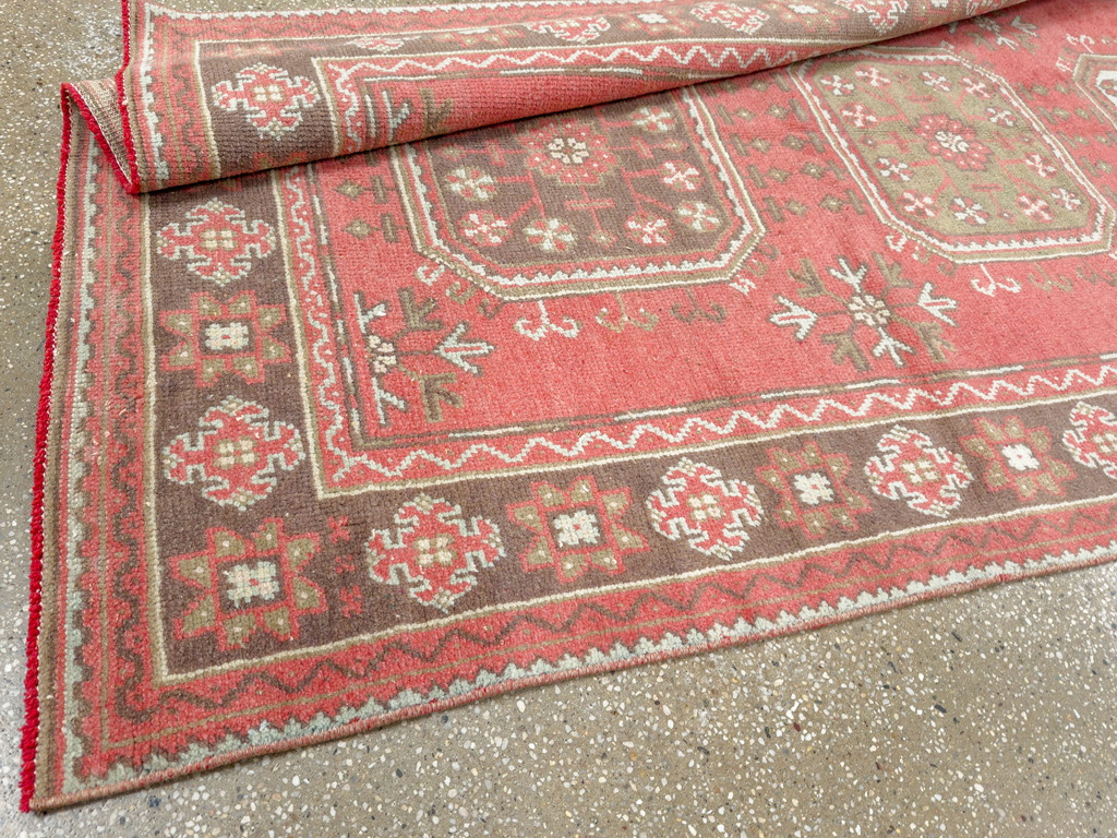 Vintage Turkish Anatolian Wide Gallery Runner, No.33735 - Gsblank