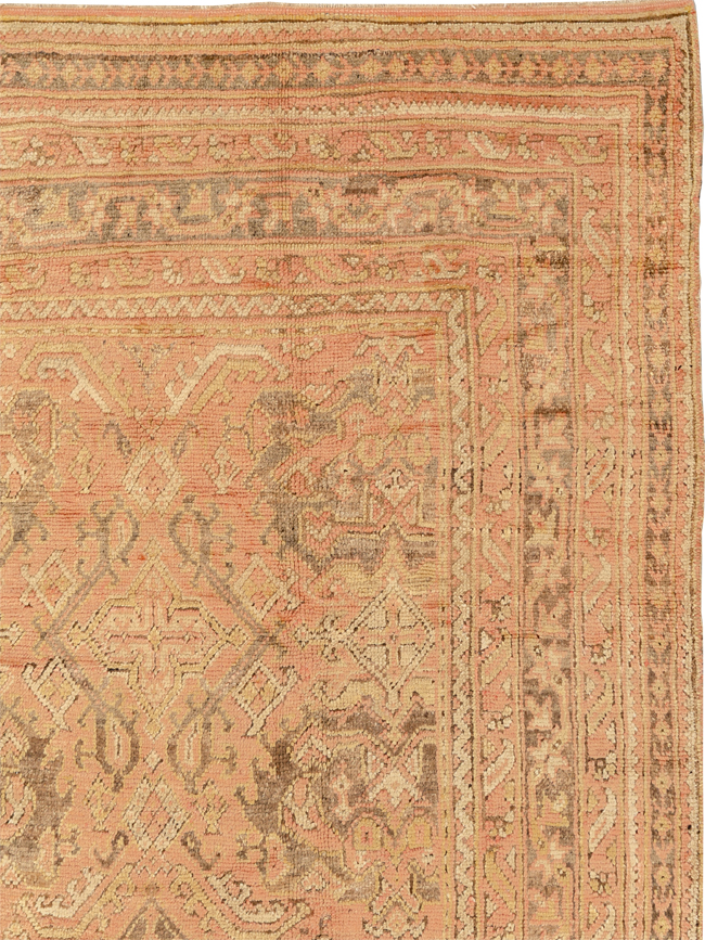 Antique Turkish Oushak Room Size Carpet, No.33736 - Gsblank