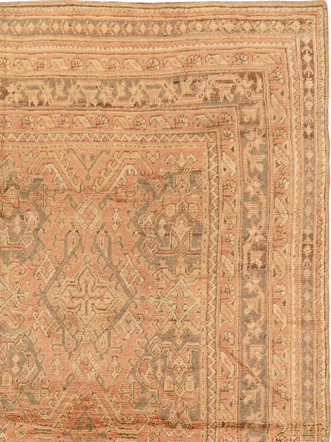 Antique Turkish Oushak Room Size Carpet, No.33736 - Gsblank