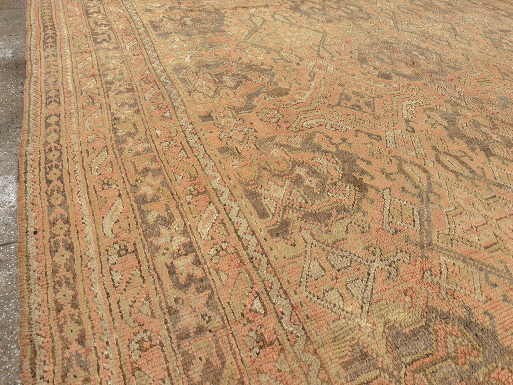 Antique Turkish Oushak Room Size Carpet, No.33736 - Gsblank