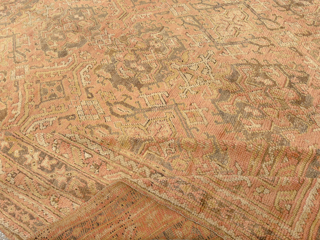 Antique Turkish Oushak Room Size Carpet, No.33736 - Gsblank