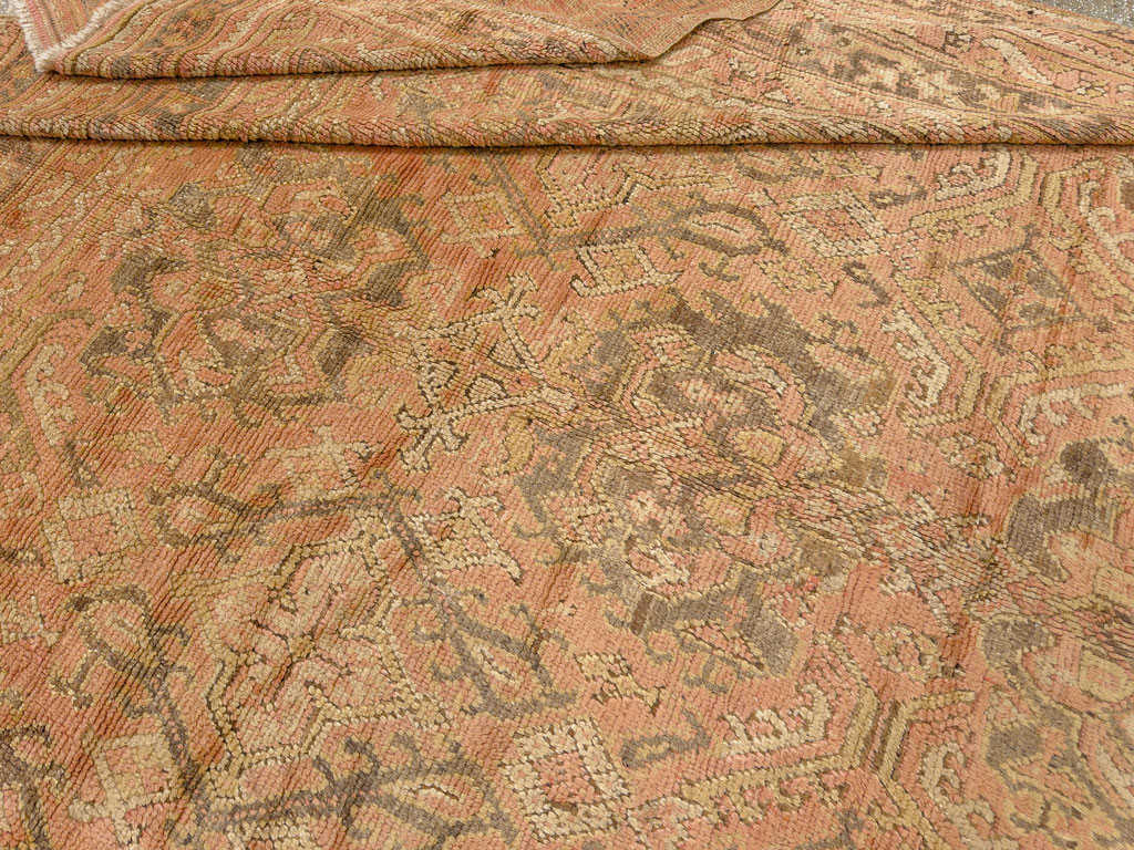 Antique Turkish Oushak Room Size Carpet, No.33736 - Gsblank