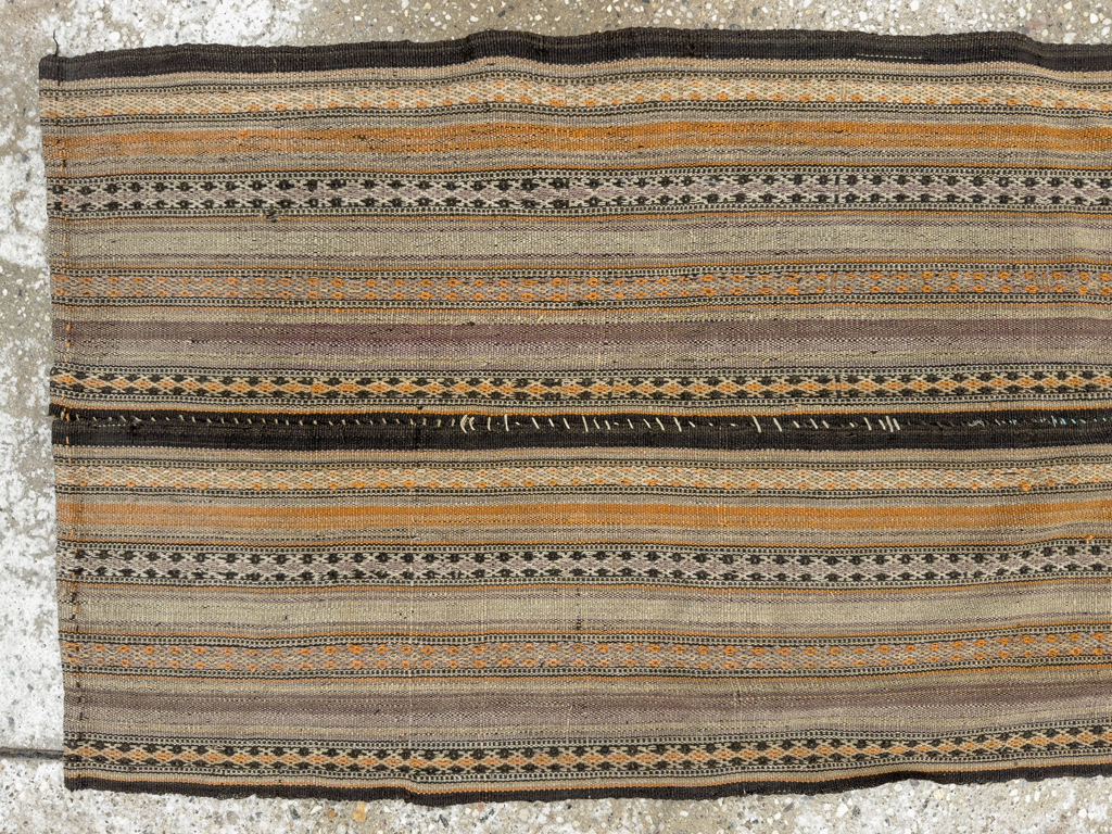 Vintage Persian Textile Small Runner, No.33741 - Gsblank