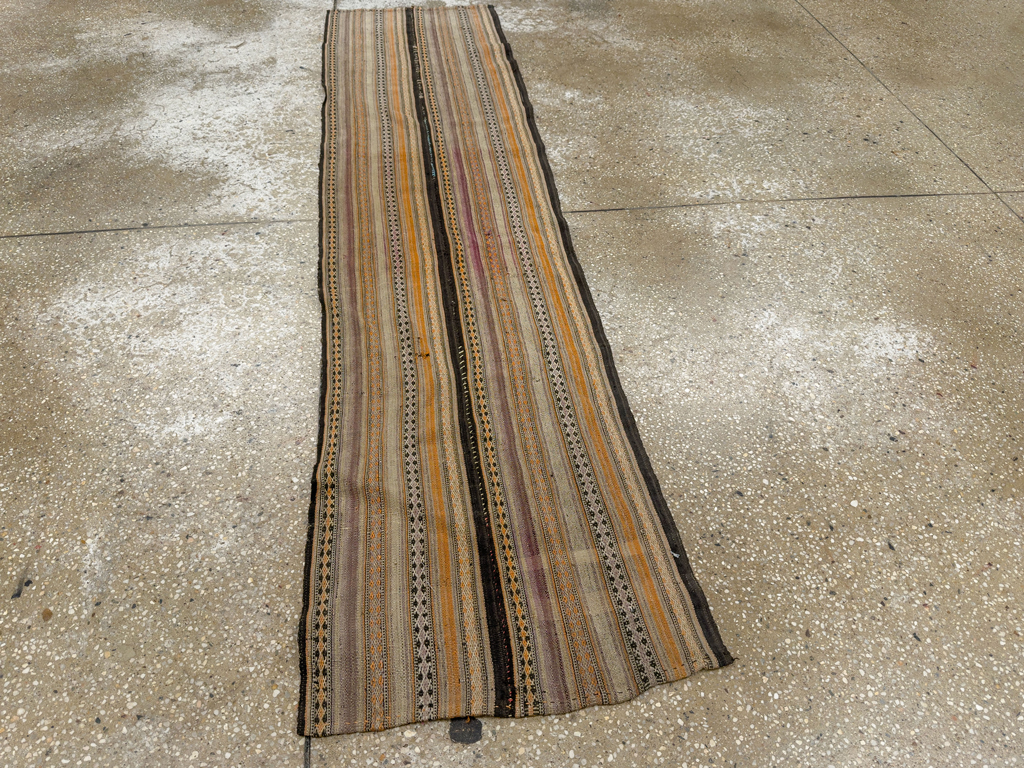 Vintage Persian Textile Small Runner, No.33741 - Gsblank