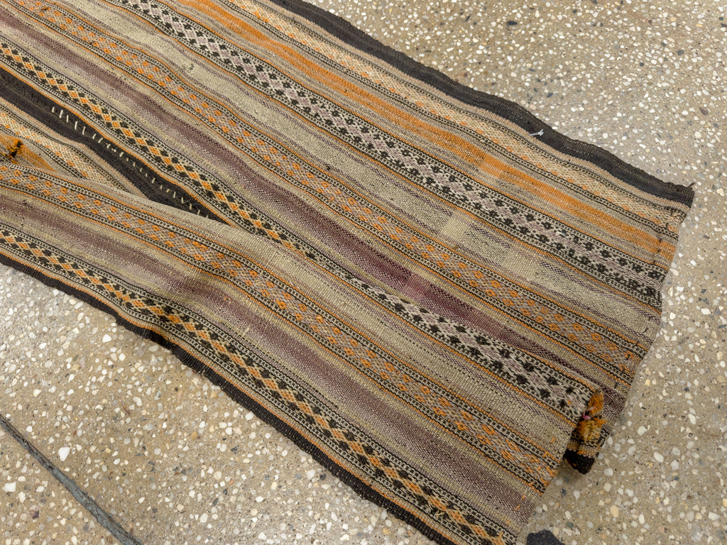 Vintage Persian Textile Small Runner, No.33741 - Gsblank