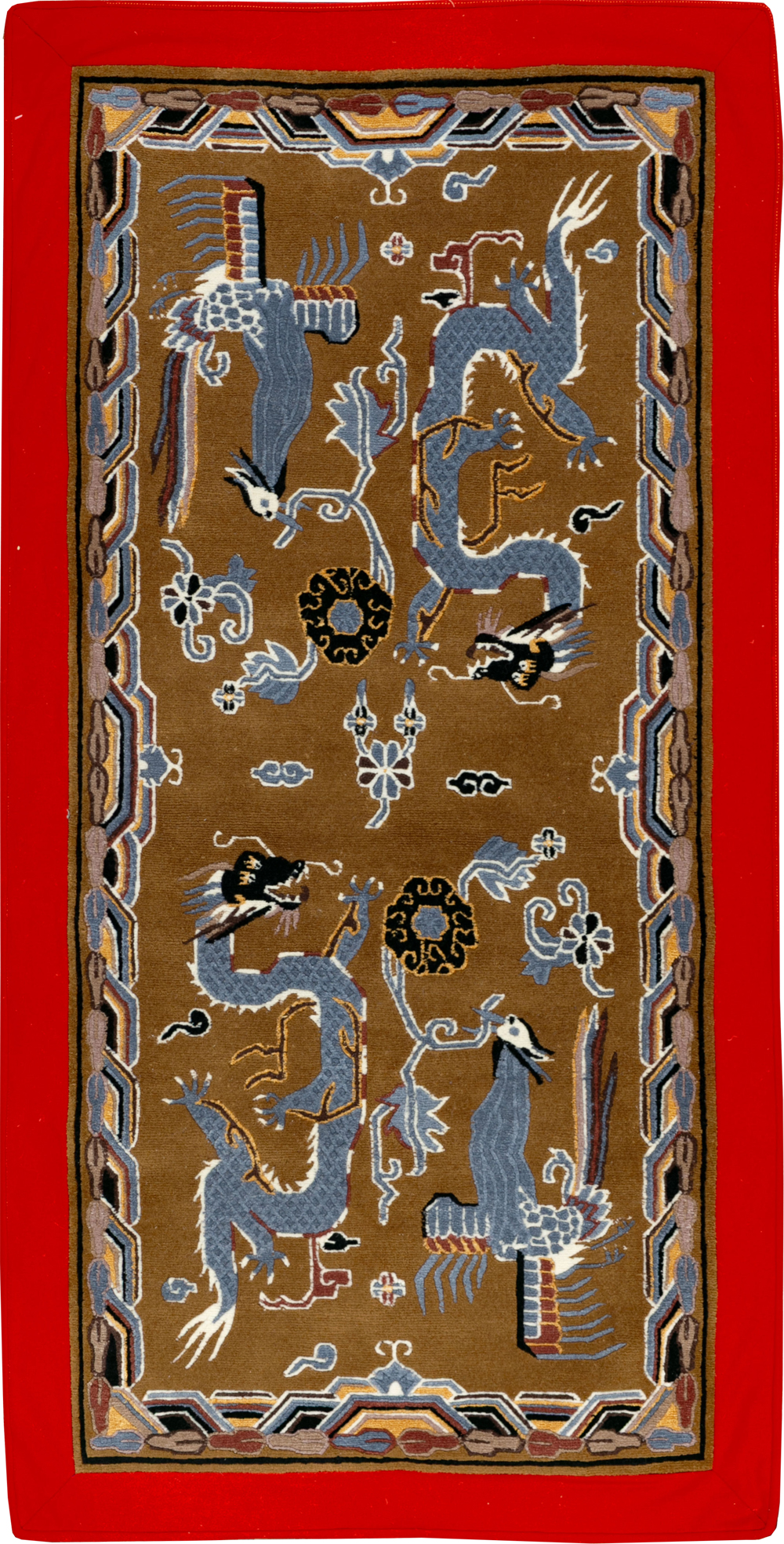 Modern Chinese Art Deco Pictorial Rug, No.33742 - Gsblank