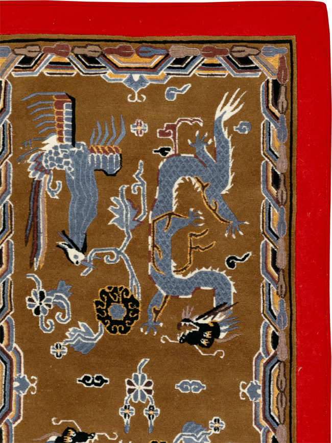 Modern Chinese Art Deco Pictorial Rug, No.33742 - Gsblank
