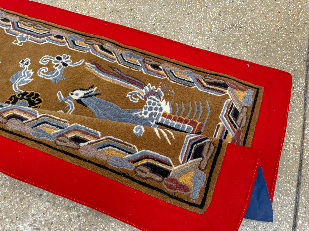 Modern Chinese Art Deco Pictorial Rug, No.33742 - Gsblank