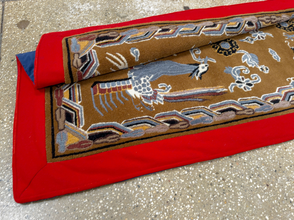 Modern Chinese Art Deco Pictorial Rug, No.33742 - Gsblank
