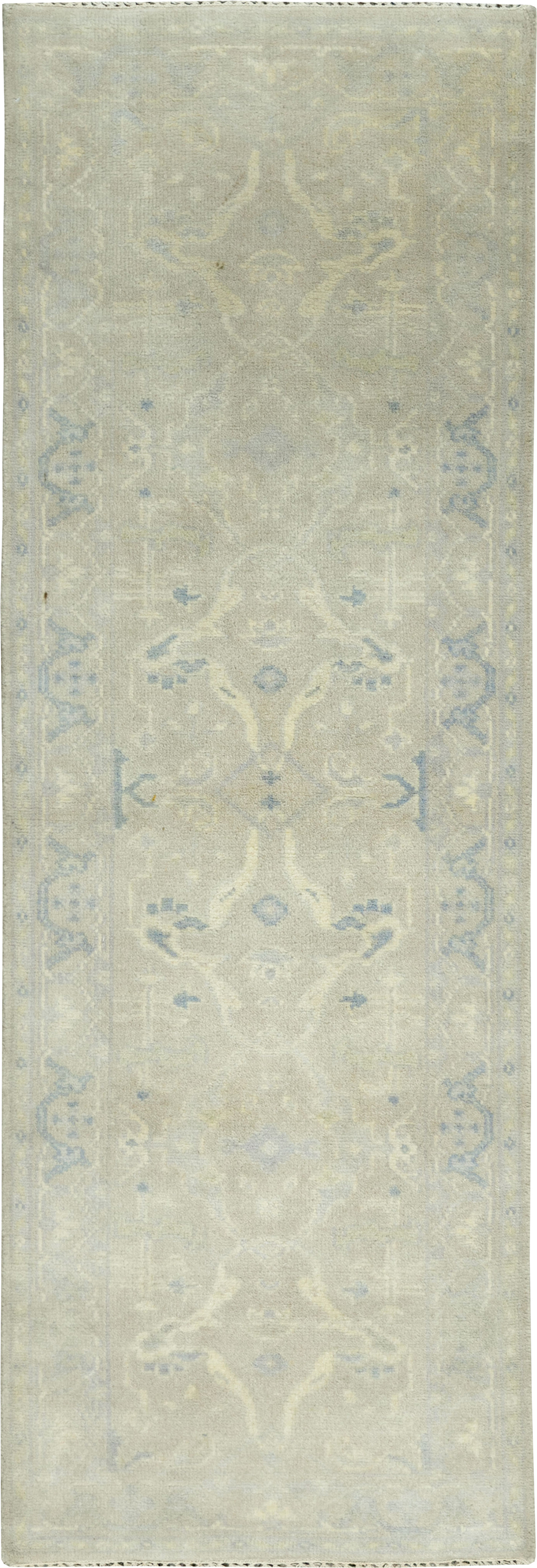 Modern Turkish Oushak Small Runner, No.33781 - Gsblank