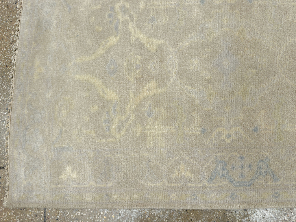 Modern Turkish Oushak Small Runner, No.33781 - Gsblank