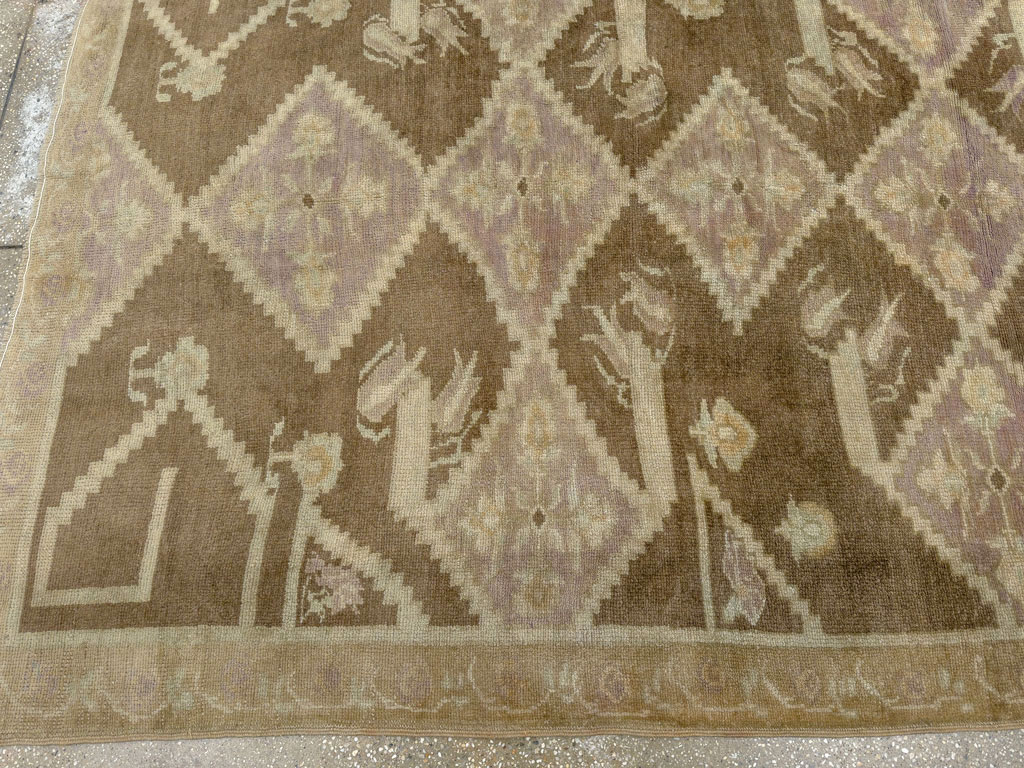 Vintage Turkish Anatolian Square Room Size Carpet, No.33796 - Gsblank