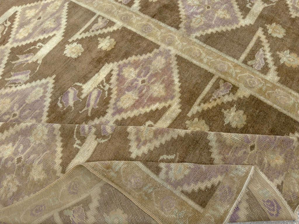Vintage Turkish Anatolian Square Room Size Carpet, No.33796 - Gsblank
