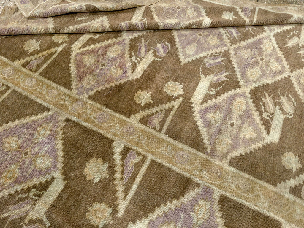 Vintage Turkish Anatolian Square Room Size Carpet, No.33796 - Gsblank