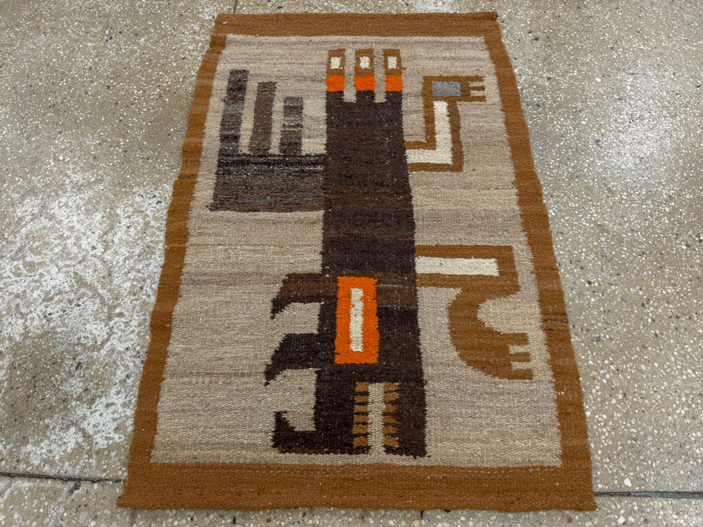 Vintage American Pictorial Navajo Rug, No.33801 - Gsblank