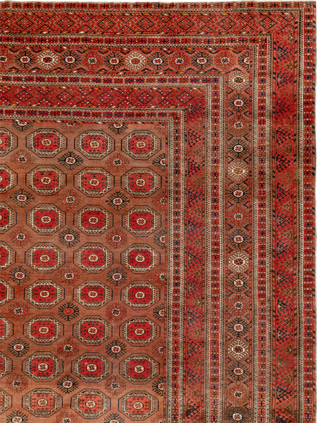 Antique Central Asian Bokhara Oversize Carpet, No.33822 - Gsblank