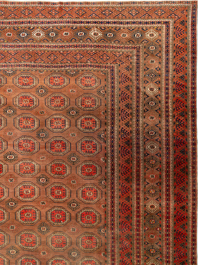 Antique Central Asian Bokhara Oversize Carpet, No.33822 - Gsblank