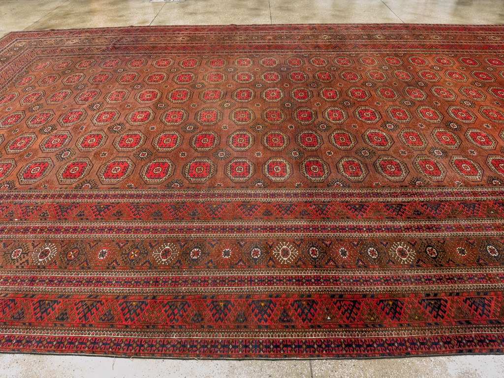 Antique Central Asian Bokhara Oversize Carpet, No.33822 - Gsblank