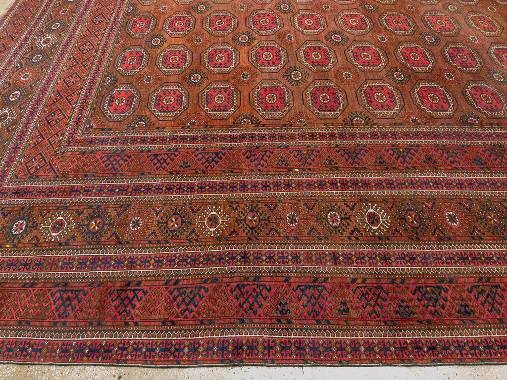 Antique Central Asian Bokhara Oversize Carpet, No.33822 - Gsblank