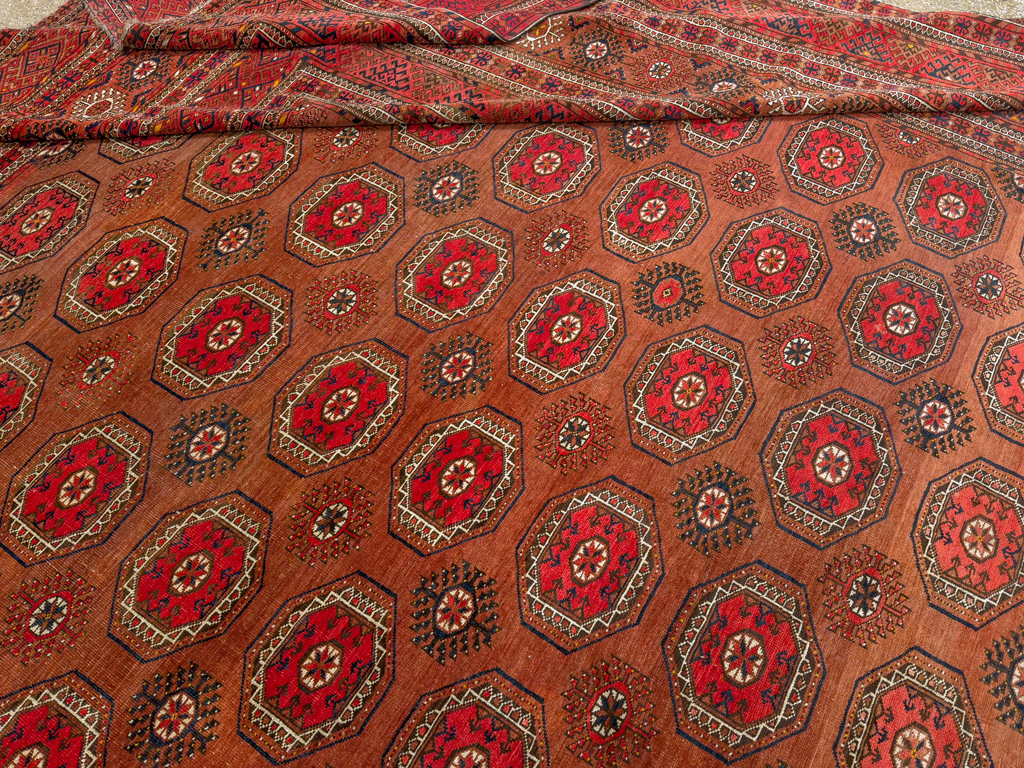 Antique Central Asian Bokhara Oversize Carpet, No.33822 - Gsblank