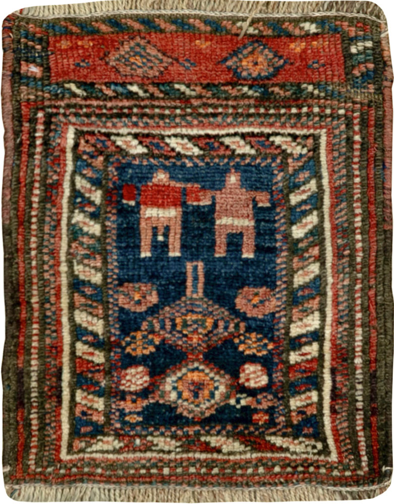 Antique Persian Kurdish Bagface, No.33824 - Gsblank