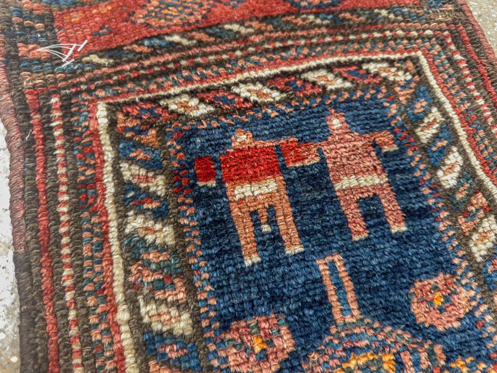 Antique Persian Kurdish Bagface, No.33824 - Gsblank