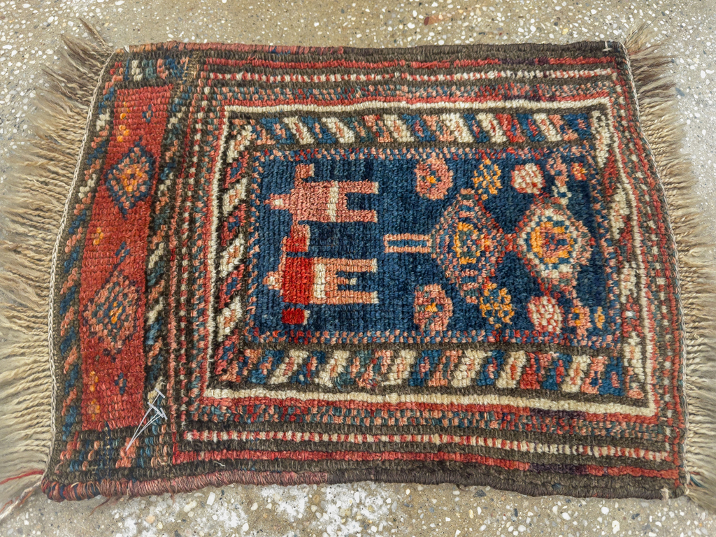 Antique Persian Kurdish Bagface, No.33824 - Gsblank