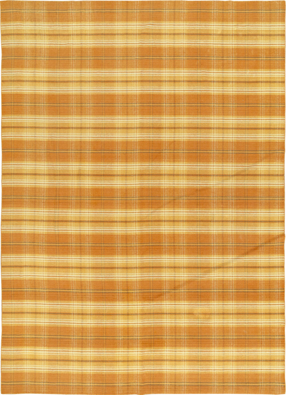 Vintage Indian Flatweave Room Size Carpet, No.33825 - Gsblank