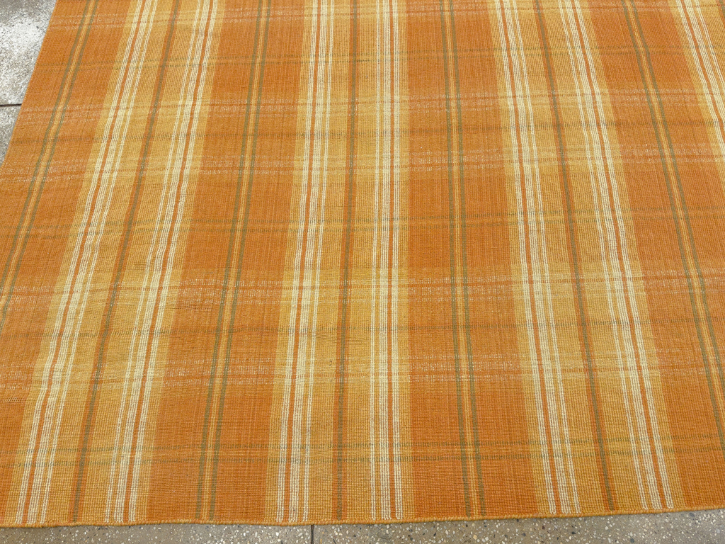 Vintage Indian Flatweave Room Size Carpet, No.33825 - Gsblank