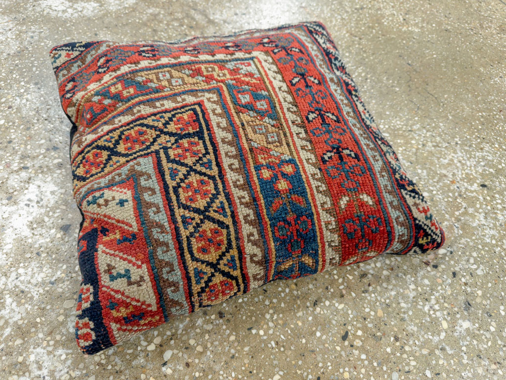 Antique Caucasian Kazak Pillow, No.33826 - Gsblank