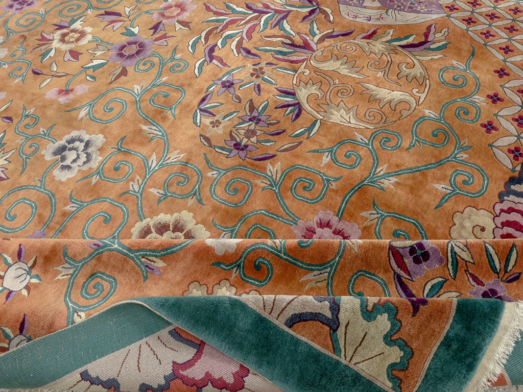 Vintage Chinese Art Deco Large Carpet, No.33836 - Gsblank