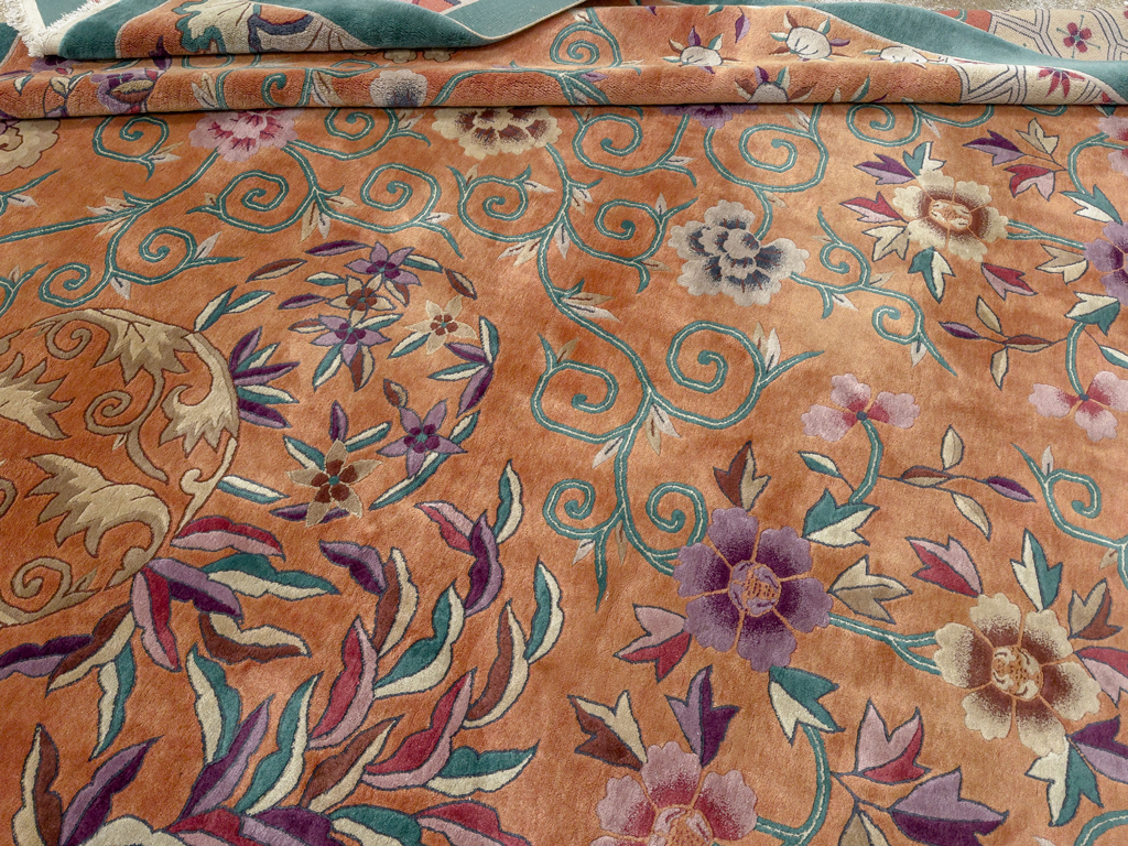Vintage Chinese Art Deco Large Carpet, No.33836 - Gsblank
