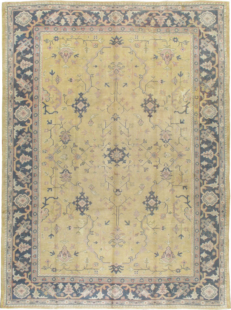 Antique Turkish Oushak Carpet, No.8013 - Gsblank