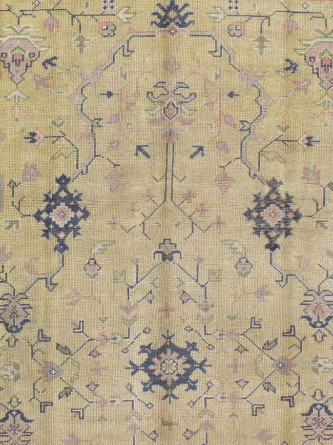 Antique Turkish Oushak Carpet, No.8013 - Gsblank