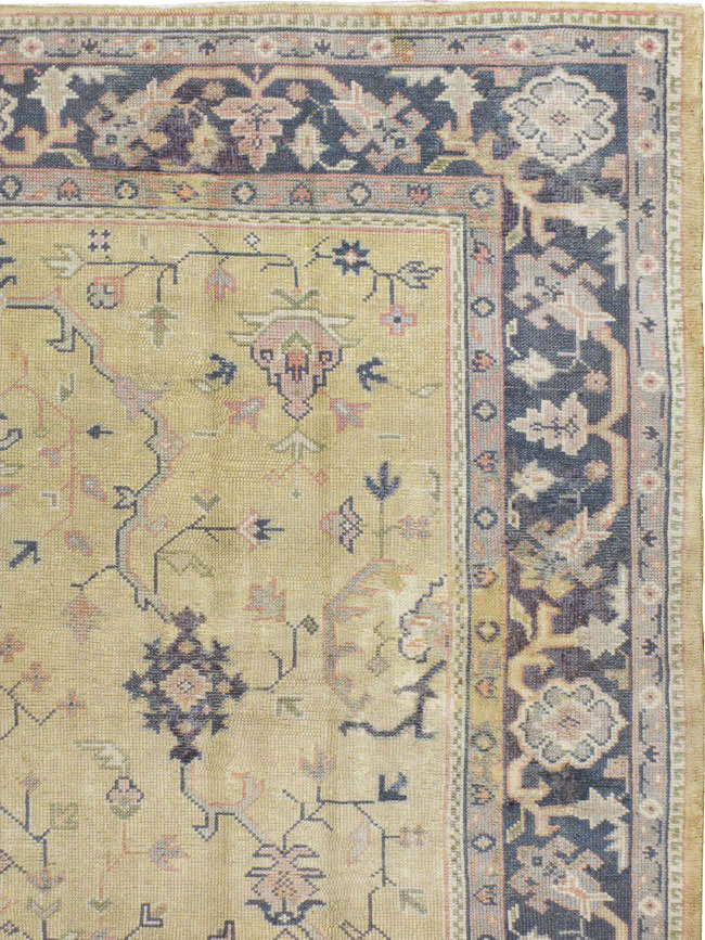 Antique Turkish Oushak Carpet, No.8013 - Gsblank