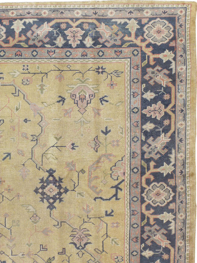 Antique Turkish Oushak Carpet, No.8013 - Gsblank