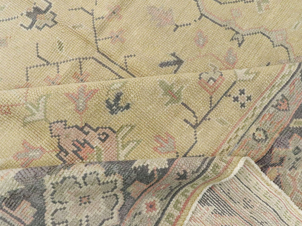 Antique Turkish Oushak Carpet, No.8013 - Gsblank