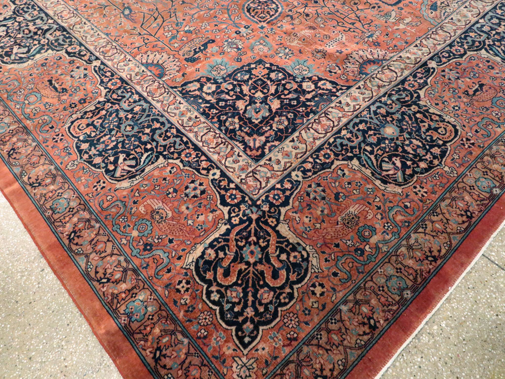 Antique Indian Larestan Carpet, No.8021 - Gsblank